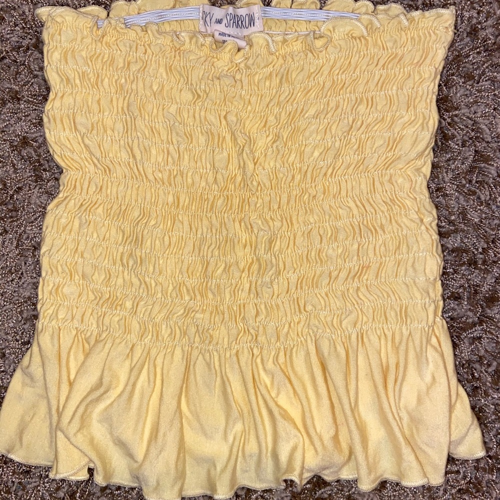 Yellow Tilly’s Women Tube Top